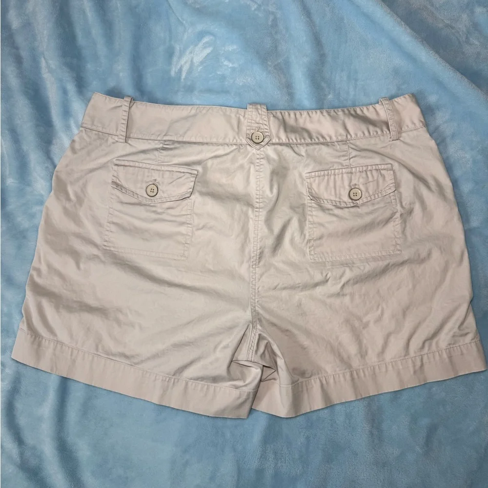 Talbots Lightweight Cargo Shorts in cream color - Size 16 Y2K Style - Picture 9 of 9